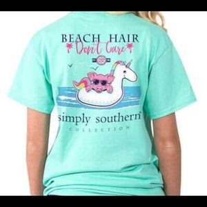 Bundle of two simply southern T-shirts pink blue